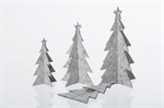 Lübech Living juletræ - felt x-mas tree grå stående og liggende - Fransenhome